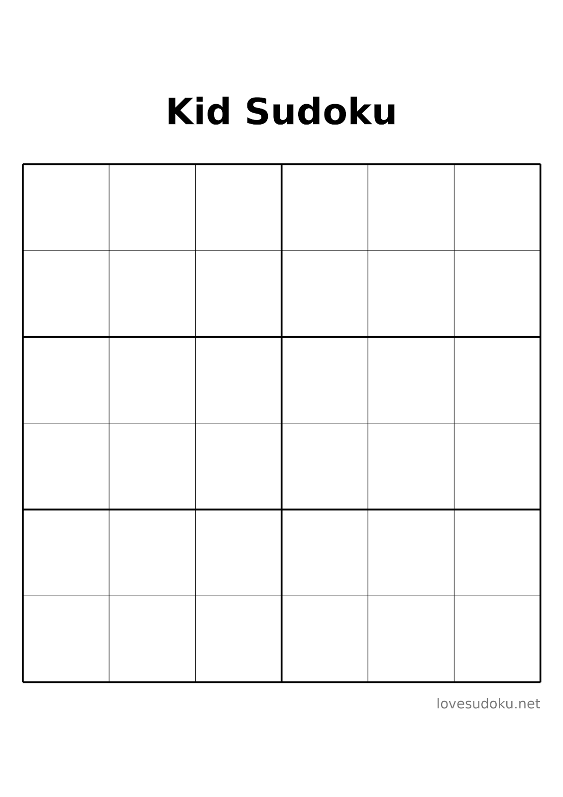 sudoku for kids